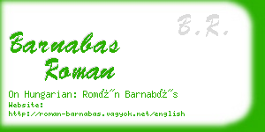 barnabas roman business card